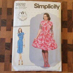 Simplicity 9292 - Patterns by Gertie - Uncut - Sizes 14-22 - Vintage Repro